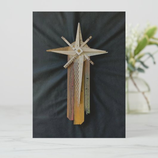 Bethlehem Star Weihnachtskarte Feiertagskarte (Stehend Vorderseite)