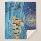 Bethlehem Star "Weltfrieden" Blanket Sherpadecke (Vorderseite)