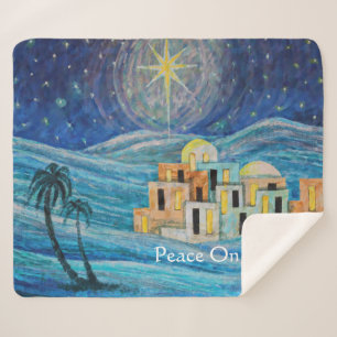 Bethlehem Star "Weltfrieden" Blanket Sherpadecke