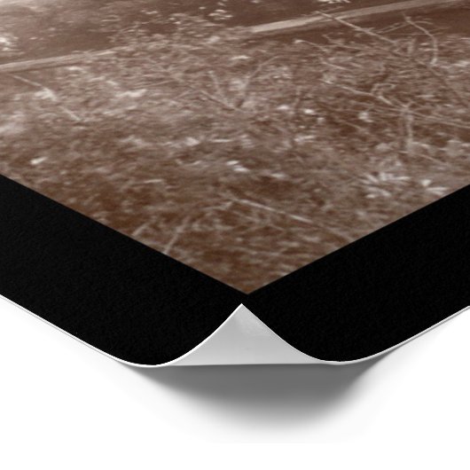 Bethlehem Steel Works Foto 1896 Poster (Ecke)