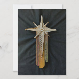 Bethlehem-Stern-Weihnachtskarte Feiertagskarte