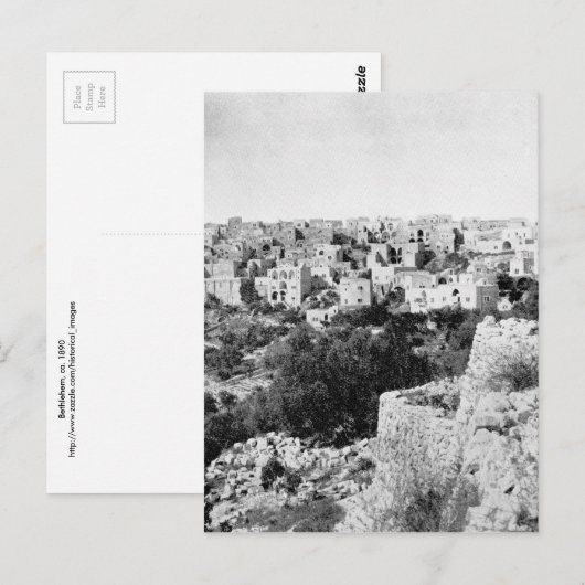 Bethlehem, um 1890 postkarte (Vorne/Hinten)