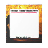 Bethlehem Volunteer Fire Department Notepad Notizblock (Vorderseite)
