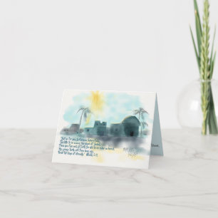 Bethlehem-Weihnachten Feiertagskarte