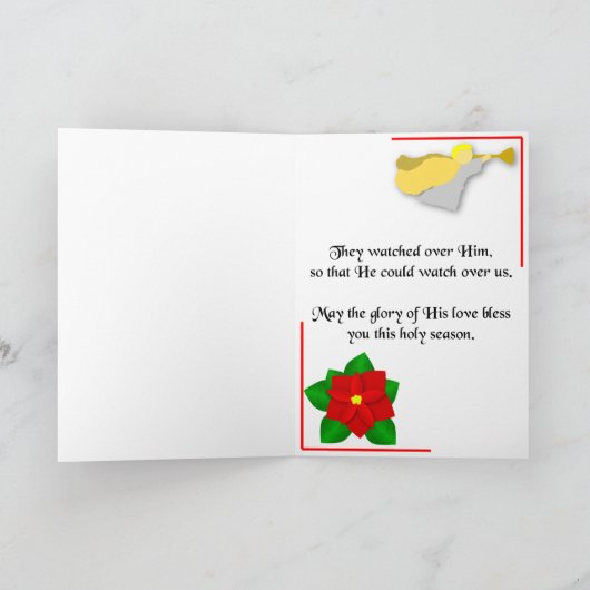 Bethlehem Weihnachtskarte Feiertagskarte (Innenseite)