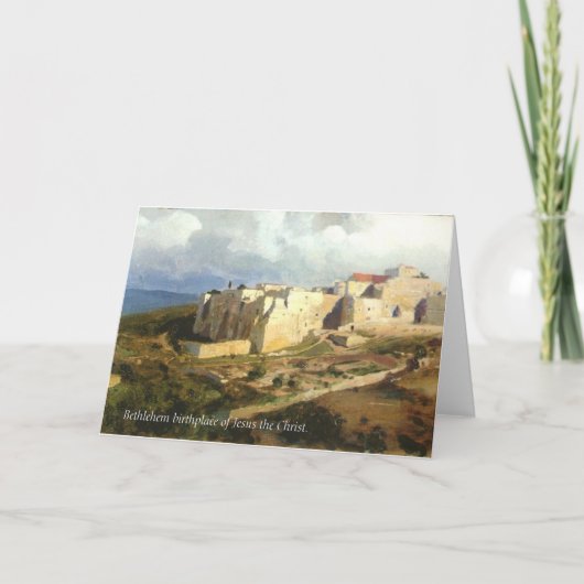 Bethlehem Weihnachtskarte Feiertagskarte (Vorderseite)