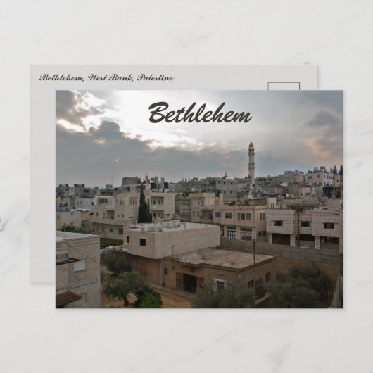 Bethlehem West Bank Palestine Postcard Postkarte (Vorne/Hinten)