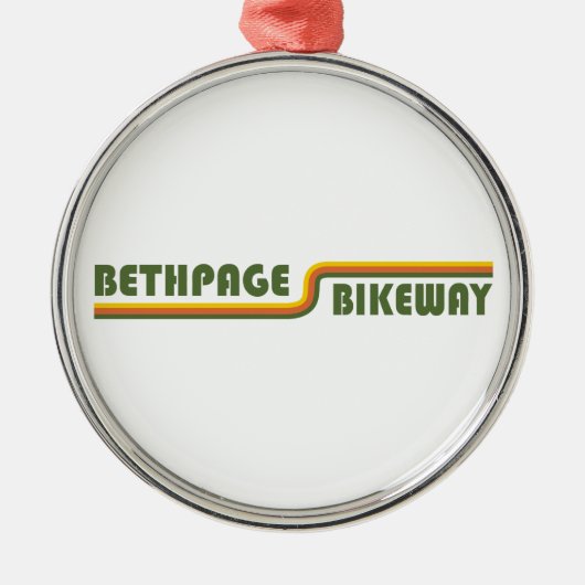 Bethpage Bikeway Ornament Aus Metall (Vorne)