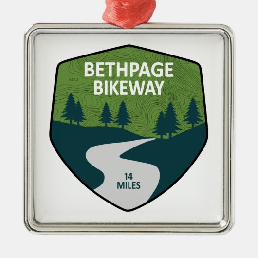 Bethpage Bikeway Ornament Aus Metall (Vorne)