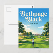 Bethpage Black Golfplatz USA Postkarte (Vorne/Hinten)