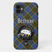 Bethune Clan Abzeichen & Tartan Phone Case (Rückseite)