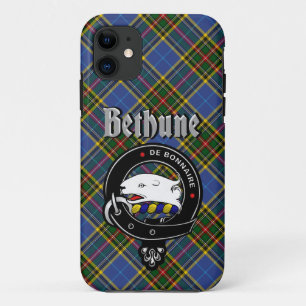 Bethune Clan Abzeichen & Tartan Phone Case