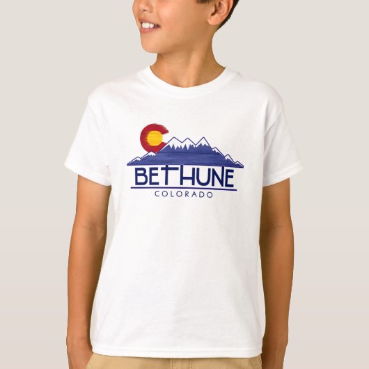 Bethune Colorado scherzt Gebirgst-shirt T-Shirt (Vorderseite)
