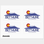 Bethune Colorado Wald Berge Rechteck Aufkleber (Blatt)