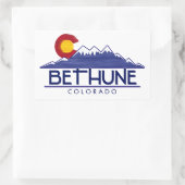 Bethune Colorado Wald Berge Rechteck Aufkleber (Tasche)