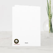 Bethune Wappen & Tartan w/Robin Personalisiert Karte (Rückseite)