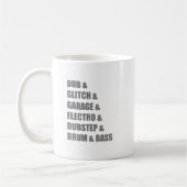 Betiteln Sie Electro-Störschub Dubstep Trommel- Kaffeetasse (Links)