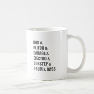 Betiteln Sie Electro-Störschub Dubstep Trommel- Kaffeetasse
