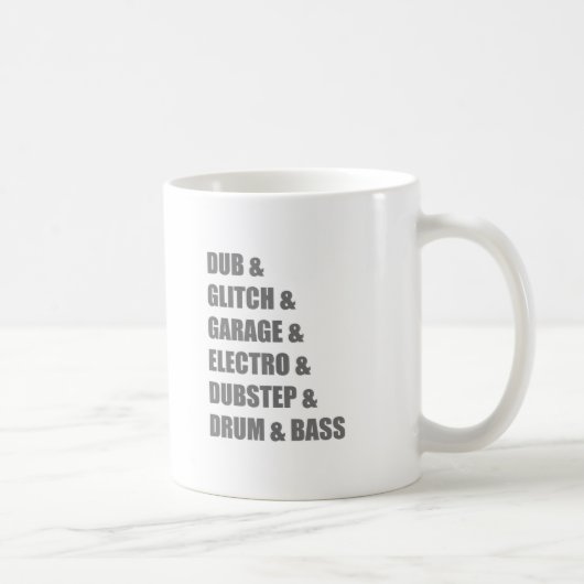 Betiteln Sie Electro-Störschub Dubstep Trommel- Kaffeetasse (Rechts)