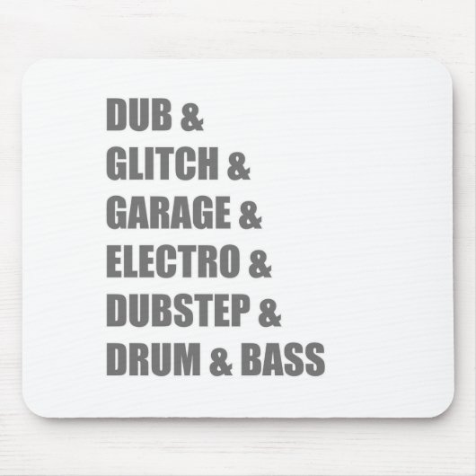 Betiteln Sie Electro-Störschub Dubstep Trommel- Mousepad (Vorne)