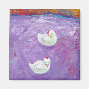 Betitelt:  Bitte gelassene Schlafenhuhn-Lüge Magnet