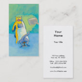 Betitelt: Katzen-Zahnarzt - einzigartiges Visitenkarte (Vorne/Hinten)