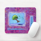 Betitelt: Kleine Kunst #597 - Baum. Flyer. KUNST Mousepad (Mit Mouse)