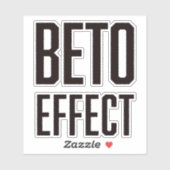 Beto Effect 4X4 Vinyl Sticker (Blatt)
