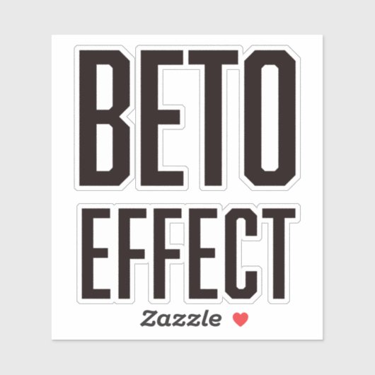 Beto Effect 4X4 Vinyl Sticker (Blatt)