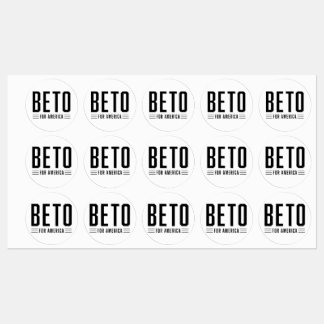 Beto for America Medium Circle Waterproof Label Etiketten