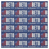 Beto for Governor 2022 Texas Election Blue Flag Stoff (Muster)