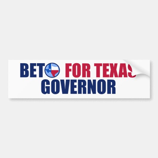 Beto for Texas Governor 2022 Midterm Election Autoaufkleber (Vorne)