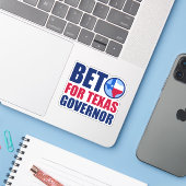 Beto for Texas Governor 2022 Wahl Politisch Aufkleber (Laptop mit iPhone)