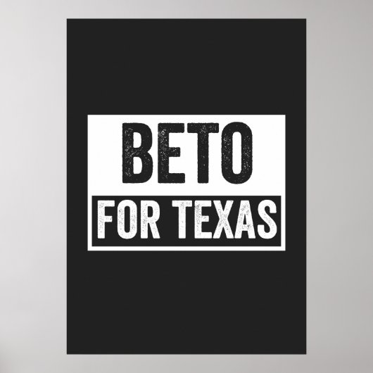 Beto FOR TEXAS Poster (Vorne)