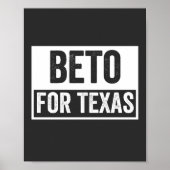 Beto FOR TEXAS Poster (Vorne)