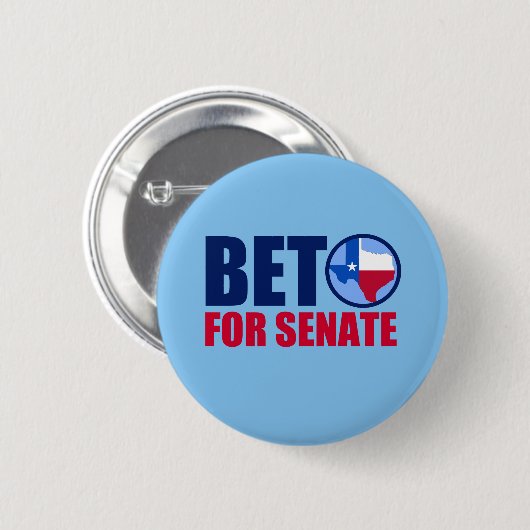 Beto für den texanischen Senat 2018 Button (Vorne & Hinten)