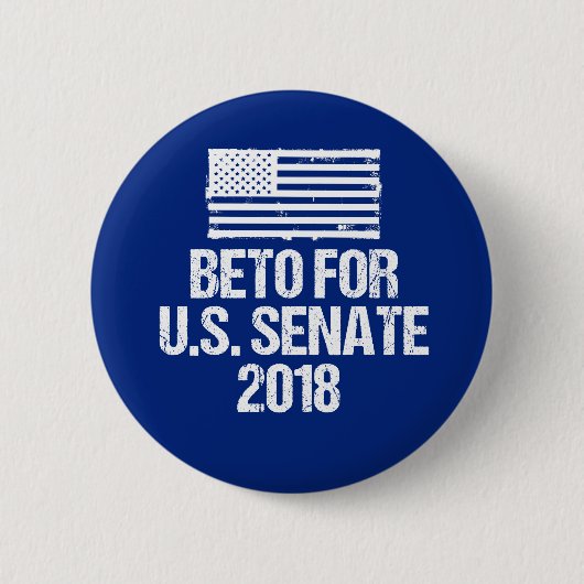 Beto für die Wahl in Texas im US-Senat 2018 Button (Vorderseite)