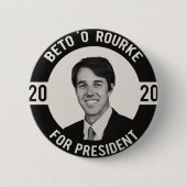 Beto O Rourke für Präsidenten 2020 Button (Vorderseite)