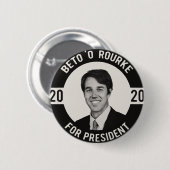 Beto O Rourke für Präsidenten 2020 Button (Vorne & Hinten)