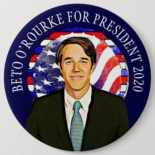 Beto O'Rourke für die US-Präsidentschaftswahl 2020 Button (Vorderseite)