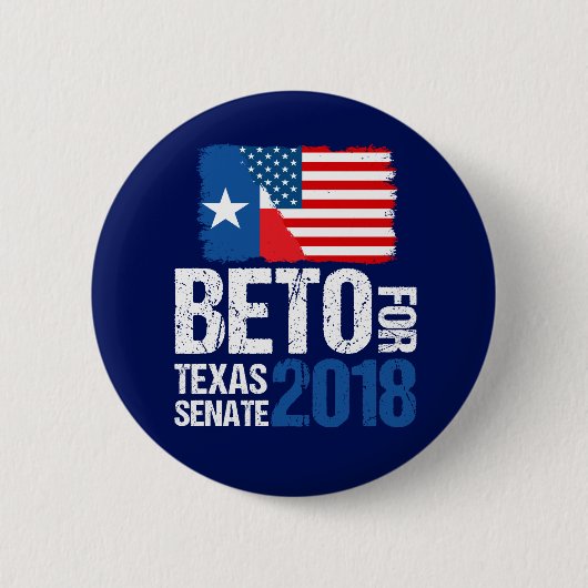 Beto O'Rourke für die Wahl des texanischen Senats Button (Vorderseite)