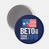 Beto O'Rourke für die Wahl des texanischen Senats  Magnet (Vorderseite/Rückseite)
