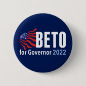 Beto O'Rourke für Gouverneur der texanischen Präsi Button (Vorderseite)