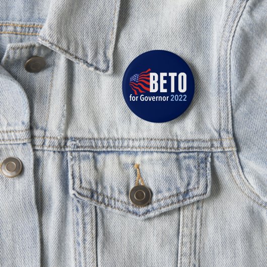 Beto O'Rourke für Gouverneur der texanischen Präsi Button (Beispiel)