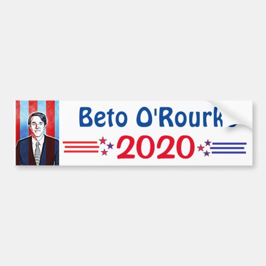 Beto O'Rourke für Präsident 2020 Autoaufkleber (Vorne)