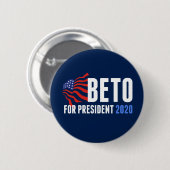 Beto O'Rourke für Präsident 2020 Button (Vorne & Hinten)