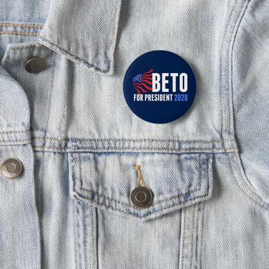 Beto O'Rourke für Präsident 2020 Button (Beispiel)