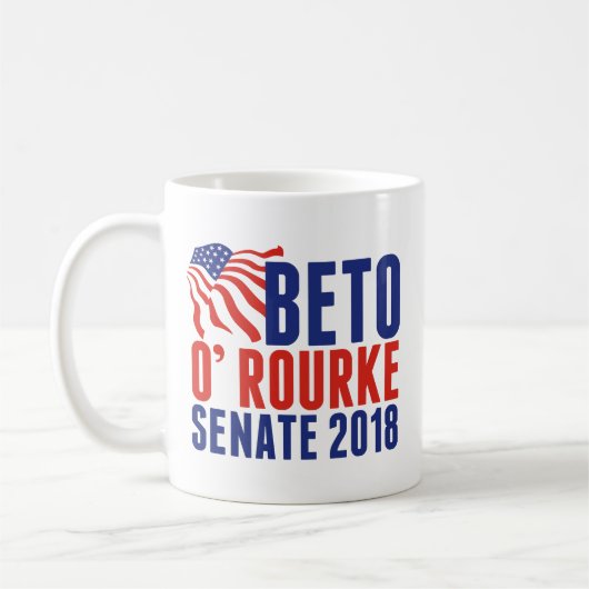 Beto O'Rourke für Senat 2018 Kaffeetasse (Links)