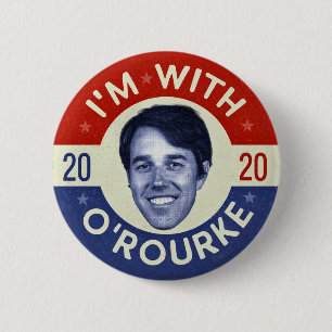 Beto O'Rourke Präsident 2020 Foto Retro Button