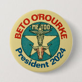 Beto O'Rourke Präsident 2024 Button (Vorderseite)